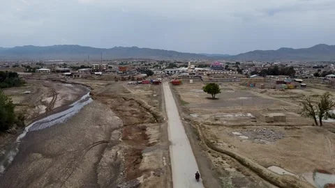 Pathway to the Village Stock Footage 274868198