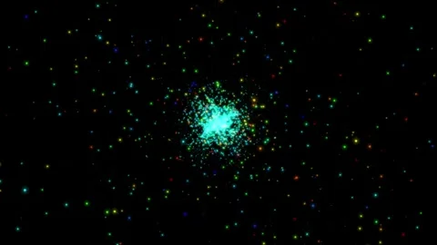 Paticular background effect.Particles abstract light motion titles backgrou.. Stock Footage 265396090