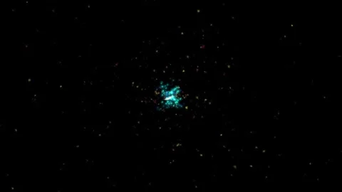 Paticular background effect.Particles abstract light motion titles backgrou.. Stock Footage 265396113