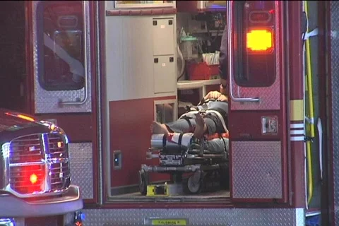 Patient in ambulance Video stock 822463