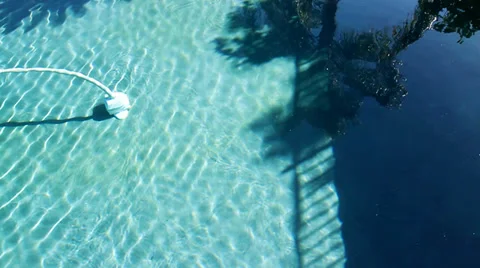 Patient auto-cleaning of pool Stock Footage 33908017