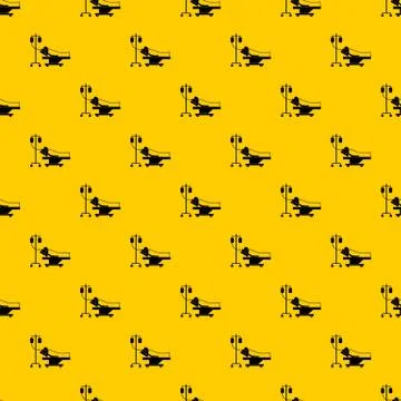 Patient in bed on a drip pattern vector イラスト素材