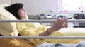 patient with cancer in hospital - sad and depressed woman with lung cancer HD Footage