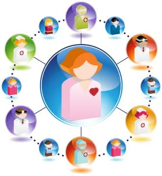 Patient care Stock Illustration