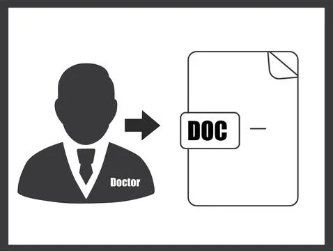 Patient clearance report vector design Stock Illustration
