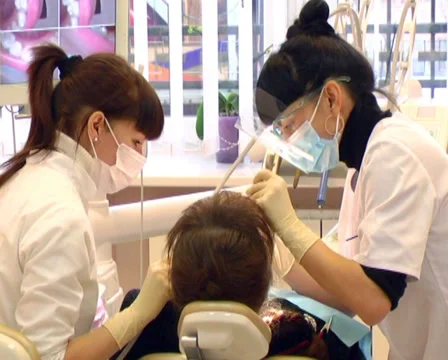 Patient at the dentist 12 Stock Footage 35015559