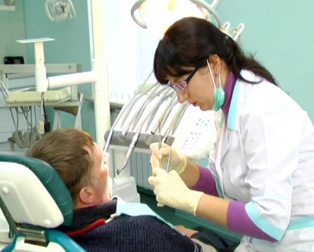 Patient at the dentist 4 Stock Footage 35015188