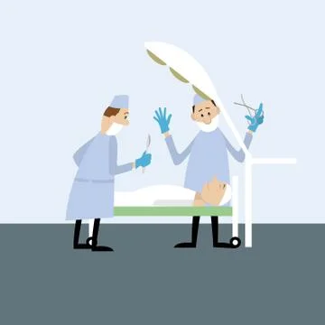 Patient at the dentist Stock Illustration