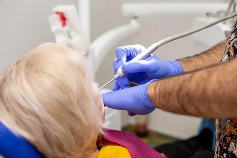 Patient at the dentist Stock Photos