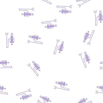 Patient with dropper glyph seamless pattern Stock Illustration