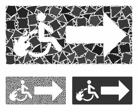 Patient exit Composition Icon of Tremulant Elements 库存插图
