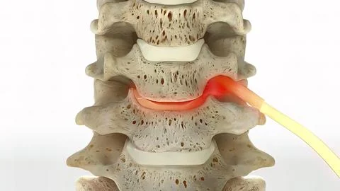 Patient Explainer for Total Disc Replacement Stock Illustration