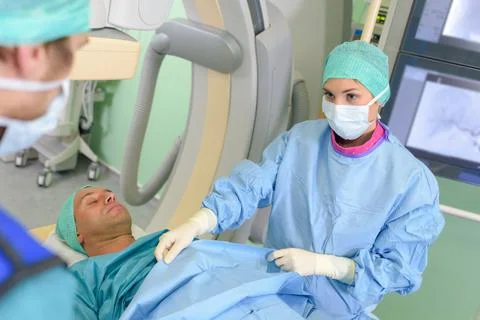 A patient is going under operation Stock Photos