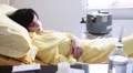 patient in hospital has a respiratory disease - lung cancer - depression HD Footage