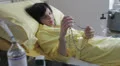 patient in hospital pray with rosary - lung cancer - depression HD Footage