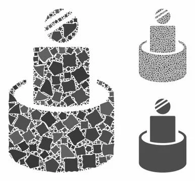 Patient isolation Composition Icon of Bumpy Elements Stockillustratie