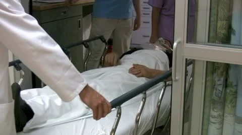 Patient leaving room Stock Footage 11385997