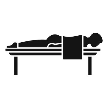 Patient massage icon simple vector. Doctor therapy Stock Illustration