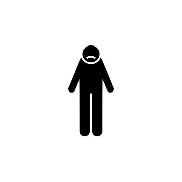 Patient, pain, problem icon. Element of amyotrophic lateral sclerosis icon Stock Illustration