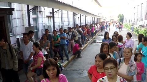 Patient patients queue Stock Footage 65788522