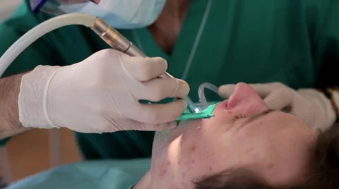Patient at a reception at the dentist Stock Footage 57410120