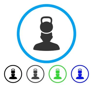 Patient Stress Rounded Vector Icon Stock Illustration