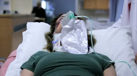 Patient on stretcher Stock Footage 12592697