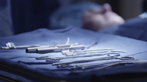 Patient in surgery Stock Footage 59743393