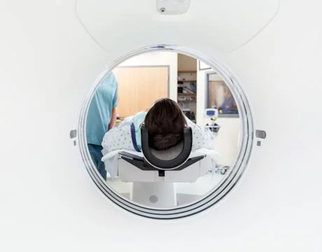 Patient Undergoing CT Scan Test Stock Photos
