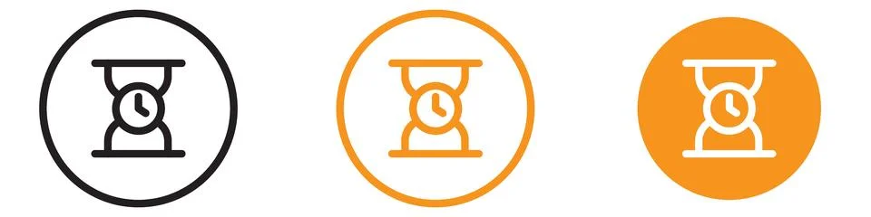 Patient Wait Icon for Time Management and Patience Graphics Ideal for Repre.. 스톡 일러스트