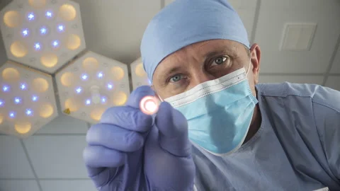 Patient wakes up after a coma Stock Footage 137840308