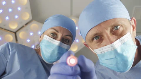 Patient wakes up after a coma Stock Footage 138345867