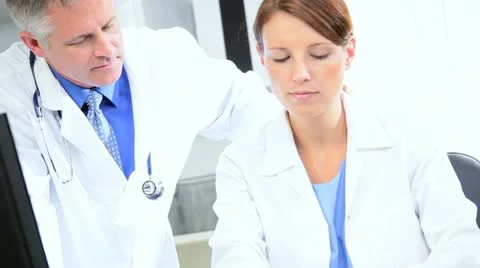 Patient X-Ray Consultation Stock Footage