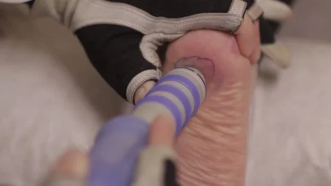 Patients get a massage Stock Footage 159897535