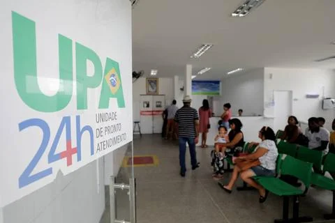  patients waiting for the medical trend feira de santana, bahia, brazil - ... Stock Photos