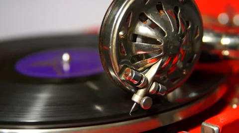 Patife playing vinyl Stock Footage 44902583