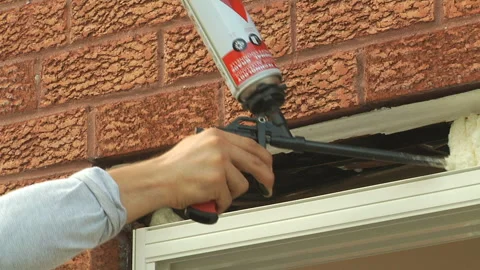 Patio Door insulation Stock Footage 133617537