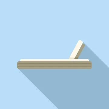 Patio garden sofa icon flat vector. Yard space patio イラスト素材