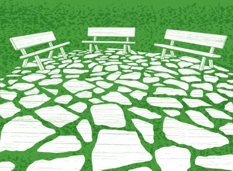 Patio Stock Illustration