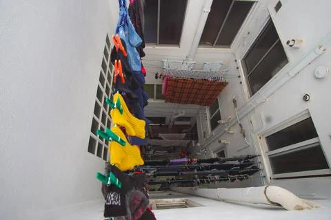 Patio interior de edificio Stock Photos