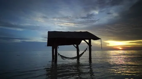 Patio on the ocean Stock Footage 159462681