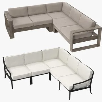 Patio Sectional Collection 3D Model