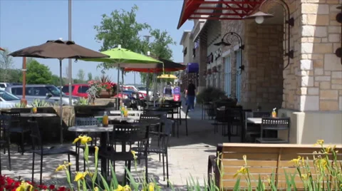 Patio Setting Out Door Dinning Stock Footage 37832959