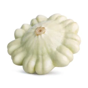 Patisson squash isolated Stock Photos