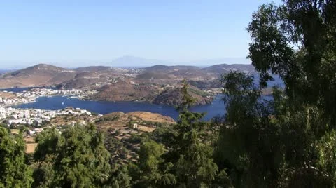 Patmos from above Stock-Footage 11239349