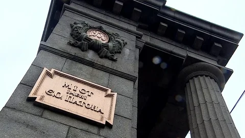 Paton Bridge Stock Footage 122773006