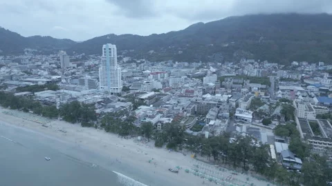 Patong Beach skyline Stock Footage 294989172