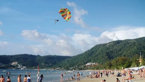 Patong Beach Slow Motion Stock Footage 83227436