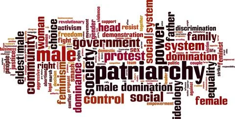 Patriarchy word cloud Stock Illustration