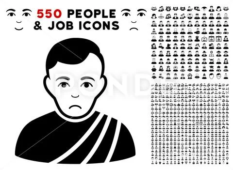 Patrician Citizen Icon with Bonus Stock Illustration